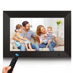 Aorpdd Digital Photo Frame, 10.1 Inch 1280 * 800 IPS High Resolution 16:9 Support 1080P Image Preview, Electronic Photo Frame Support Video / MP3 / Remote Control/Calendar Clock/USB (No WiFi)