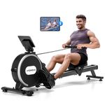 Rowing Machine, DMASUN Magnetic Rowing Machines for Home Gym - 350LB Capacity, Rower Machine with 16 Levels Resistance, Home Fitness Rower with App Compatible & Comfortable Seat Cushion