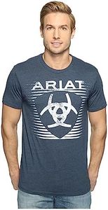 ARIAT Men's Graphic T-Shirt, Navy Heather/Shade Tee, Medium