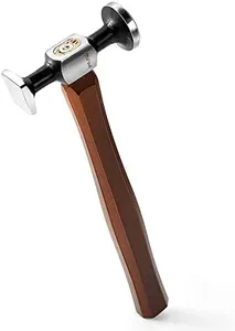 WUTA Leather Mallet Hammer Carbon Steel Double Head Hammer Cobbler Hammer for Professional Leather Craft Tool