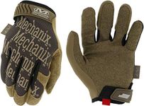 Mechanix Wear: The Original Work Glove with Secure Fit, Synthetic Leather Performance Gloves for Multi-Purpose Use, Durable, Touchscreen Capable Safety Gloves for Men (Brown, Large)
