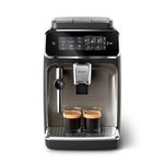 Philips 3300 Series Fully Automatic Espresso Machine - 5 Beverages, Intuitive Touch Display, Classic Milk Frother, SilentBrew, 100% Ceramic Grinder, AquaClean Filter. Black Chrome (EP3326/90)