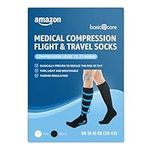 Amazon Basic Care Medical Compression Flight & Travel Socks Black 6-9/39-43