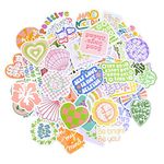 100Pcs Danish Pastel Stickers Cute Aesthetic Stickers Colorful Preppy Stickers Graffiti Laptop Stickers Waterproof Vinyl Sticker for Girl Adults Teens Scrapbooking Journal DIY Craft Phone Luggage