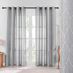 PONY DANCE Grey Voile Curtains for 