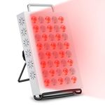 Red Light Lamp Panel, 40 LEDs Red Light Near Infrared Light with Timer, Adjustable Angle & Brightness Red Lamp at Home