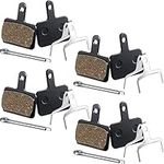 Zonon 4 Pairs Bike Brake Pads Competible with TRP Tektro Shimano Deore Br High-Performance Mountain Bike Disc Brakes for M575 M525 M515 T615 T675 M505 M495 M486 M475 M465 C501s(Resin Brake Pads)