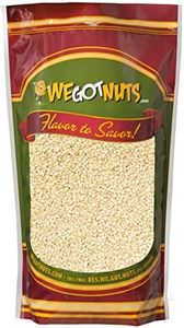 We Got Nuts White Hulled Sesame Seeds 5 Lbs (80oz) Bag | No Preservatives Added, Non-GMO, 100% Natural With No Shell | For Baking, Salad Toppings, Cereal, Roasting