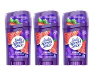 Lady Speed Stick Fresh Infusions Antiperspirant Deodorant Invisible Solid, Strawberry Splash, 45g (3 pack)