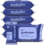 goodwipes Flushable Butt Wipes - Vitamin E & Aloe - Sewer & Septic Safe - Extra Large Adult Wet Wipes For Women & Men - Bathroom Essentials - Cedar, 318 Count (6 Packs + 1 Travel)