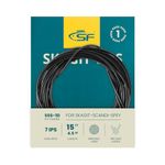 SF Skagit Extra Fast Sink Tip Scandi Fly Fishing Spey Line Tip with Two Welded Loops for Salmon #Black 110GR/7.1G, 15FT/4.5M