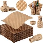 Paper Bubble Wrap Eco Cushioning Wrap, Packing Supplies for Storing Delicate Items Moving Shipping, Alternative to Plastic Bubble Filler for Moving Boxes 47.5ft