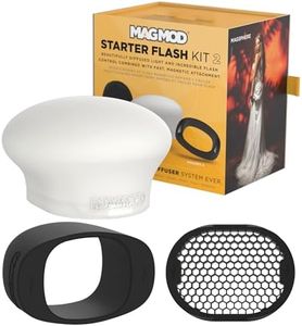 MagMod Starter Flash Kit 2 | Camera Speedlight Flash Diffuser | Magnetic Light Modifier Attachments | Lightweight MagMod Modifiers: MagGrip 2, MagSphere 2, MagGrid 2 | Superior Light Control