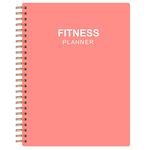 Fitness Planner for Women & Men - A5 Workout Log Book/Exercise Workout Log to Track Weight Loss, GYM, Bodybuilding Progress - Daily Health & Wellness Workout Journals, 5.8X8.25 In Workout Book