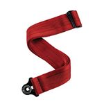 D'Addario Auto Lock Guitar Strap - Acoustic & Electric Guitar Accessories - Easy to Use Auto Locking Guitar Straps - Uses Existing Guitar Strap Buttons - Nylon - Blood Red