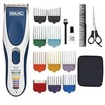 Wahl Colour Pro Cordless Clipper, Hair Clippers for Men, Men’s Head Shaver, Colour Coded Guide Combs, Clippers for Family Hair Cuts, Easy Home Haircutting