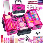 Kids Makeup Sets For Girls - 52PCS Girls Toys Children Makeup Set Washable Make Up Set for Little Girls,Princess Play Games Kids Toys Presents,Teenage Gifts Christmas Birthday For Age 4-12 Year Old