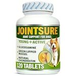 JOINTSURE YOUNG & ACTIVE Joint Supplements for Dogs and Puppies - Pack of 120 Tablets - Supports Mobility and Prevents Joint Stiffness - High Levels of Glucosamine & Green Lipped Mussel