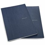 Fabriano Ecoqua A4 Staple Bound Lined Notebook Dark Blue Pack of 2