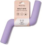 Wild One Bolt Bite Dog Toy 100% Natural Rubber, Fun to Chew, Chew Toy, Treat Dispensing, Durable for All Breeds and Average Chewers, Lilac