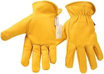 HHPROTECT Gardening Gloves Leather Work Gloves for Men and Ladie Winter Warm Working Thorn Proof Gloves for Construction,Yard, Mechanic, Welding, DIY- M