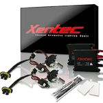 Xentec H4 (HB2) Hi/Lo 8000K HID Xenon Bulb bundle with 55W EP alloy Slim Ballast (Lightning Blue, high beam halogen)