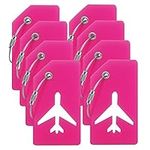 M-sorflly 8pack Luggage Tags for Suitcases with Name ID Card