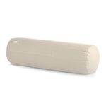 Basaho Yoga Bolster | Organic Cotton (OCS Certified) | Buckwheat Hulls | Removable Washable Cover (Natural)