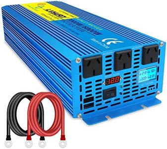 Cantonape 3000W/6000W(Peak) Pure Sine Wave Power Inverter DC 12V to 240V AC with LCD Display for Car Boat RV Solar Power
