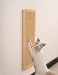 Wall Mounted Cat Scratching Post - Floor or Wall Mount Wooden Sisal Cat Scratcher - Scratch Pad for Indoor Cats - Cute Modern Cat Wall Furniture