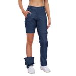 Dr.Cyril Women's Hiking Pants, Convertible Zip-Off Quick Dry Lightweight Safari Pants for Travel Outdoor, Navyblue, 10