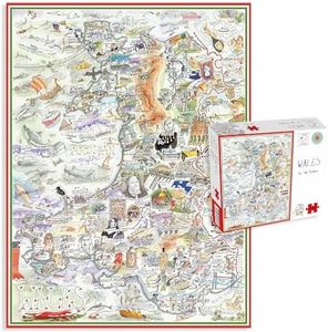 All Jigsaw Puzzles AJP13034 Tim Bulmer 1000 Piece Map of Wales