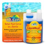 TROPICAL FISH LIQUID SOLAR BLANKET - 1L (33.8oz) Liquid Heat - Solar Pool Cover in a Double Neck Self Measuring Bottle -Reduce Evaporation and Conserve Heat