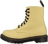 Dr. Martens womens 1460 Pascal Boots, Lemon Yellow Virginia, 8