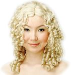 Dress-Up-America Colonial Wig for Women - Blonde Ringlets Wig - Short Curly Blonde Costume Wig