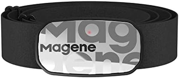 Magene H603 Chest Strap Heart Rate Monitor, ANT+ and Bluetooth Compatible with Fully Adjustable Strap, iPhone & Android Compatible