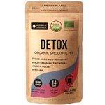 Numami Organic Detox Blueberry Smoothie Powder with Healthy Spirulina, Atlantic Dulse and Barley Grass Juice Powder, Premium Quality Superfood (Blueberry Detox Powder)