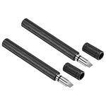 PATIKIL Golf Club Groove Sharpener, 2 Pack U V Type Square Re-Grooving Tool Golf Club Cleaning for Golf Irons Wedges Utility Clubs, Black