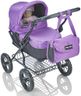 Molly Dolly Dolls Pram - Toy Pram With Adjustable Handle Height For 3-6 Year Old Girls - Baby Doll Pram Stroller For Girls Age 2 +