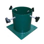 Metal Real Christmas Tree Stand Green - Outdoor or Indoor - 4.5 - Screw Fixing - Flag Pole Stand