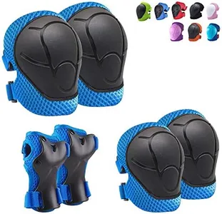 Knee Pads for Kids Knee pads and Elbow Pads Toddler Protective Gear Set Kids Elbow Pads and Knee Pads for Girls Boys with Wrist Guards 3 in 1 for Skating Cycling Bike Rollerblading Scooter [Upgraded]