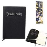 REOVE Death Note Notebook with Feather Pen,Fashion Anime Theme Death Note Cosplay Notebook, Best gifts for cosplay lovers, Can be Used as Diary and Notebook