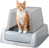 PetSafe Legacy ScoopFree Crystal Pro Self-Cleaning Automatic Cat Litter Box - Front-Entry Motion-Sensing Cat Box with Integrated Health Counter - Includes 1 Disposable Crystal Litter Tray