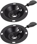 NUOBESTY 2pcs Office Chair Tilt Accessories Replacement Heavy Duty Seat Chair Swivel Base Plate Lift Lever Handle for Chair Furniture Bar Stool Ironware, Black, 25X13.5X13.5cm (V816C1076Q4)