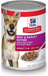 Hill's Science Diet Adult Wet Dog Food, Beef and Barley Entrée, 370g, 12 Pack, Canned Dog Food