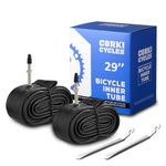 Corki Cycles 29 Inch Mountain Bike Tube 29 x 2.125 2.25 2.3 2.35 2.4 Presta Valve 48mm, Butyl Rubber 29 Inch Bike Tire Tube 2-Pack