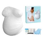 Pearhead Pregnancy Belly Casting Kit, Pregnancy Announcement Gifts, Cherish your Pregnancy, White