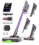 Cordless Vacuum Cleaner 550W 45KPA Powerful Suction 60 Mins Stick Handheld Vacuum Cleaners Green LED Anti-Tangle Brush Aromatherapy 1.8L Dust Cup One-Touch Empty for Carpet/Hardwood/Pet Hair/Car/Stair