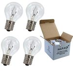 4 Pack S11 Intermediate E17 Base 25 Watt Bulbs for Lava Lamps,Replacement Bulbs for 13/14 inch Lava Lamps,Glitter Lamps