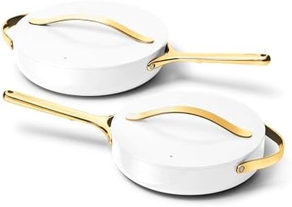 Caraway 10in (3qt) Saute Pan + 12in (4.5qt) Saute Pan Duo White